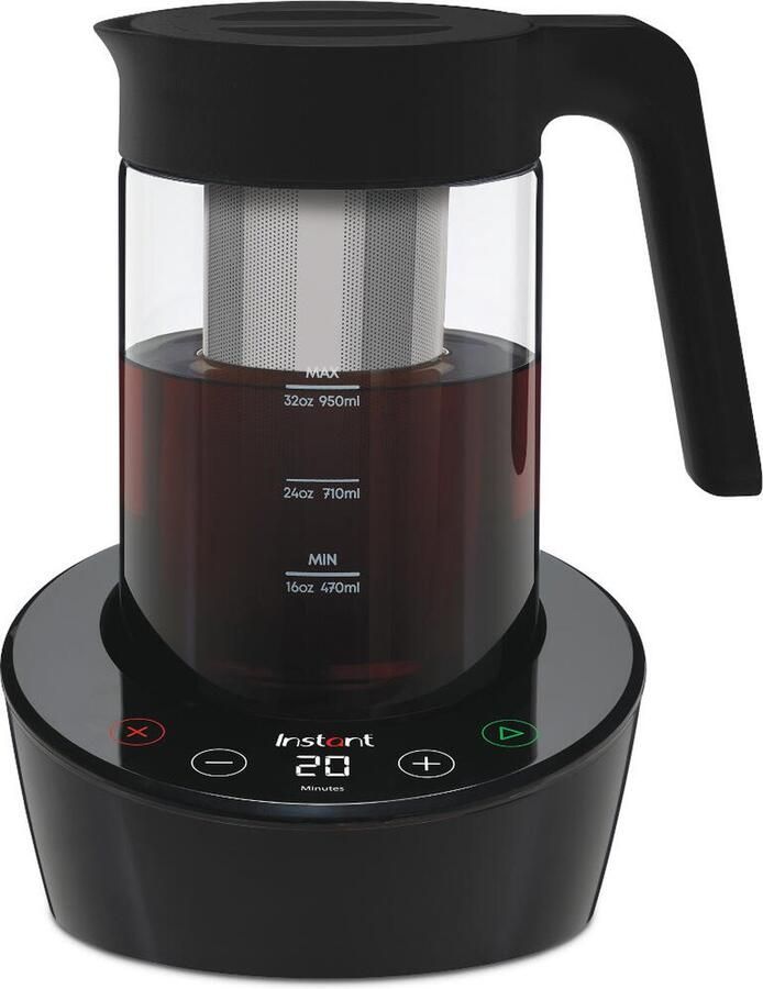 Instant Pot Instant Cold Brewer Cold Brew Koffiezetapparaat FlashExtract™ Technologie IJskoffie in minder dan 20 minuten 950ml Glazen Kan Vaatwasmachinebestendig Voor IJsthee Infusies en IJslatte