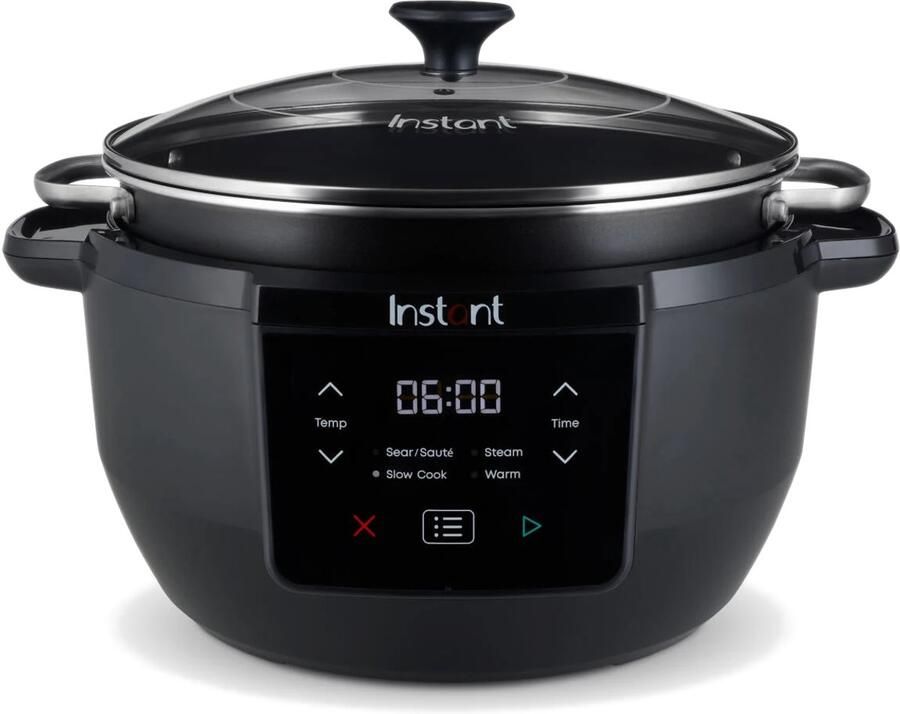 Instant Pot Superior Slow Cooker 7.1L Extra Grote Capaciteit & Oppervlakte 4-in-1 Kookfunctionaliteit Aanpasbare Instellingen Vaatwasmachinebestendig Anti-aanbaklaa