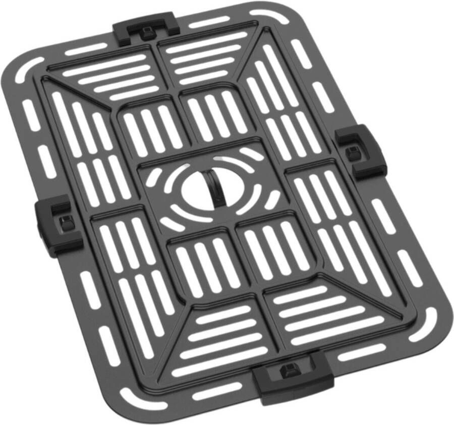 Instant Pot Instant Vortex Dual 8L Grill Tray Origineel vervangend accessoire Perfecte pasvorm voor Dual Basket Airfryer 7 6L Verhoogd ontwerp voor 360° luchtcirculatie Duurzame hittebestendige constructie Antiaanbaklaag Vaatwasserbestendig