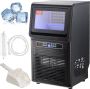 Dakta Commerciële ijsblokjesmachine ijsmachine 45 kg 24 uur lichte ijsblokjesmachine 12 5 kg ijsopslagcapaciteit 45 stuks ijsblokjes roestvrijstalen ijsblokjesmachine inclusief waterfilter en ijsschep - Thumbnail 1