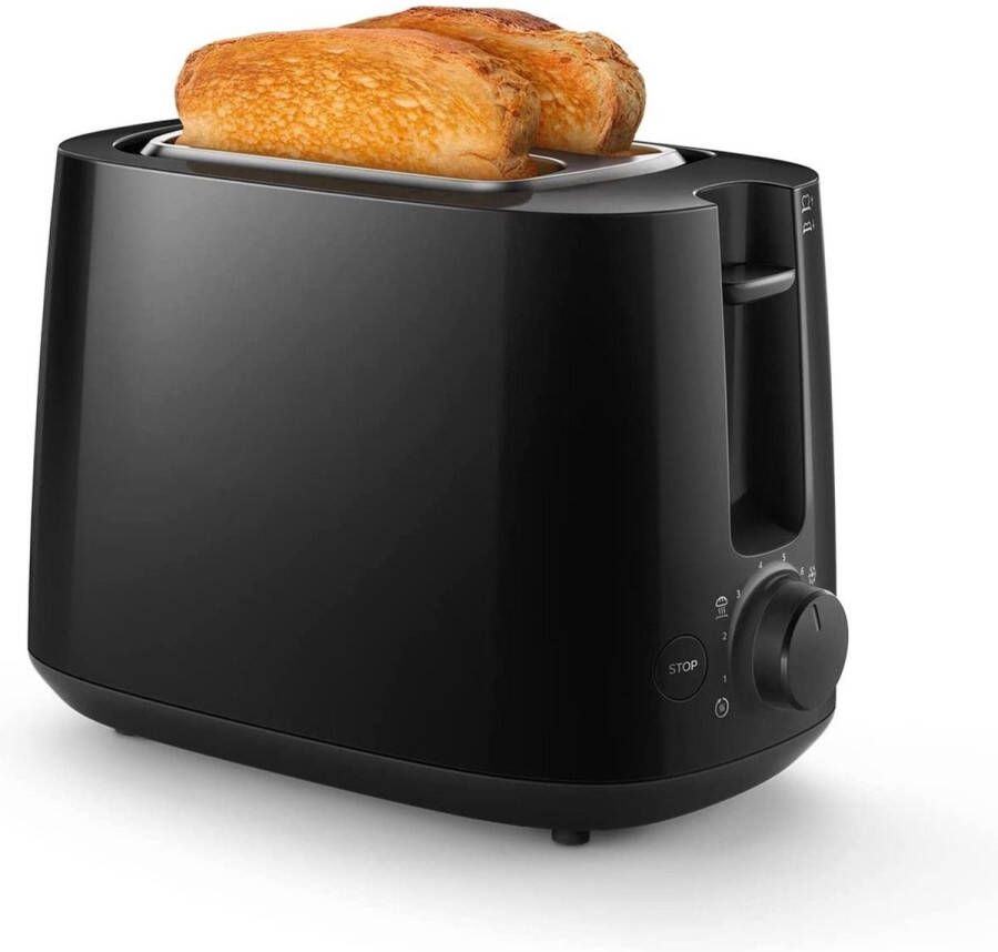 Intelectro Broodrooster Geniet Dagelijks van Perfect Geroosterd Brood! 830W 2 Toast Slots 8 Verschillende Standen Ontdooifunctie Automatisch Uitschakelen Zwart Levering Sneller dan Aangegeven!