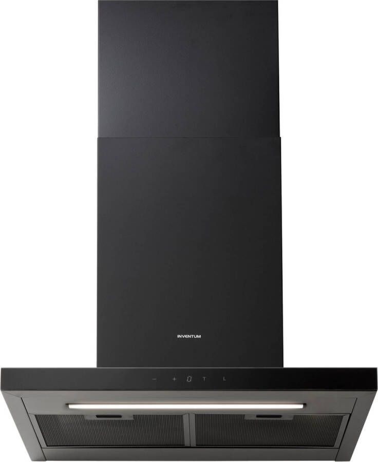 Inventum AKB6015ZWA Wandschouw afzuigkap 60 cm 700 m3 h 4 standen Energieklasse A++ Zwart