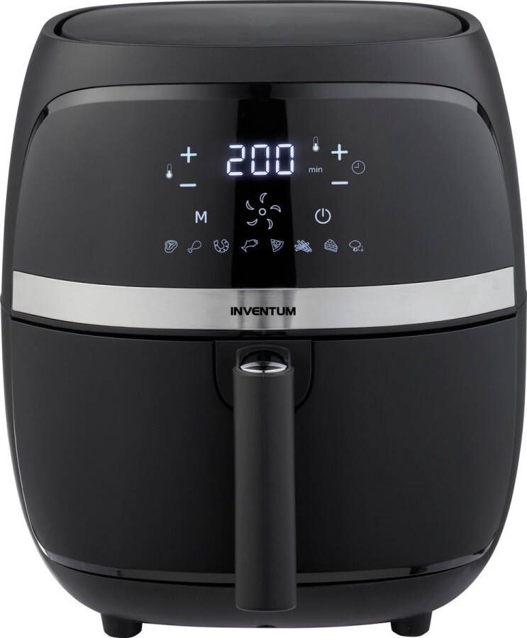 Inventum GF320HLD Airfryer Hetelucht friteuse 3 2 liter 8 automatische programma's 80 tot 200 graden PFAS vrij 1300 watt Zwart RVS - Foto 2