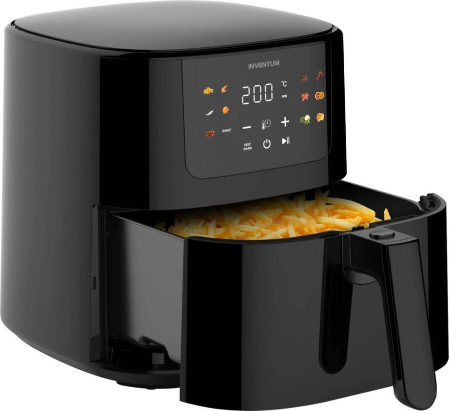 Inventum GF501HLDB Airfryer Hetelucht friteuse 5 liter 70 tot 200 graden 1500 watt Zwart Beste Koop Juni 2025