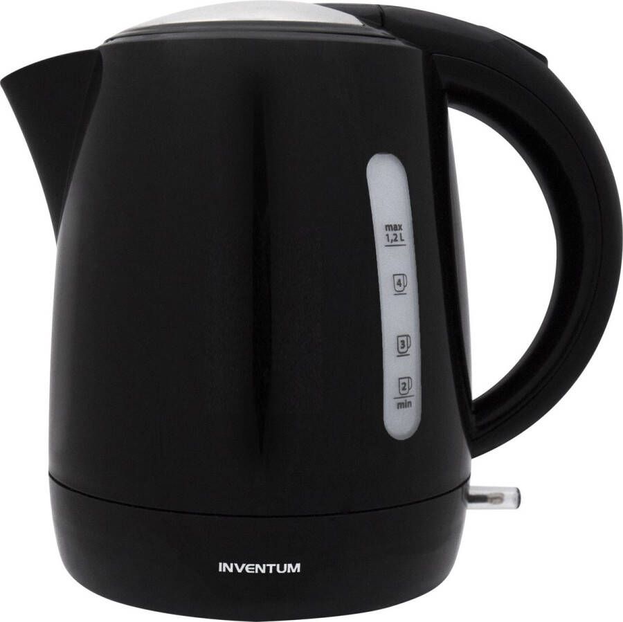 Inventum HW212 Waterkoker Inhoud 1 2 liter Kunststof 2200 watt Zwart