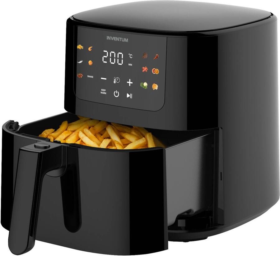 Inventum GF501HLDB Airfryer Hetelucht friteuse 5 liter 70 tot 200 graden 1500 watt Zwart Beste Koop Juni 2025 - Foto 3