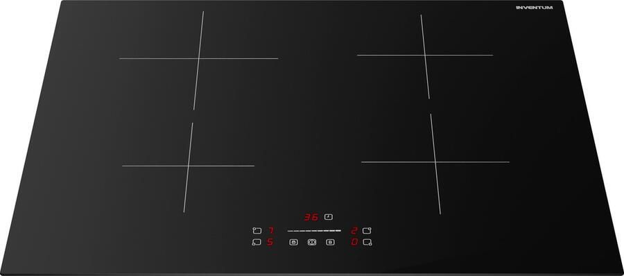 Inventum IKI7028 inbouw inductiekookplaat 70 cm 1- of 2-fase 4 kookzones Boost Timer Kinderslot Randloos Elektrische kookplaat 4 pits Zwart - Foto 3