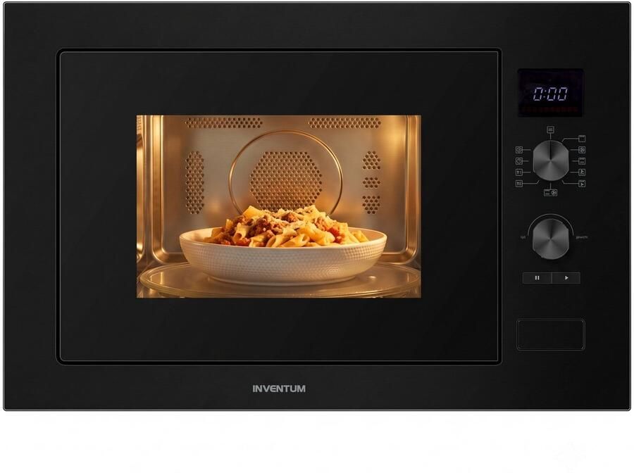 Inventum IMC6032FZWA Inbouw combimagnetron 32L 1000W 38cm Hetelucht- en grillfunctie Zwart