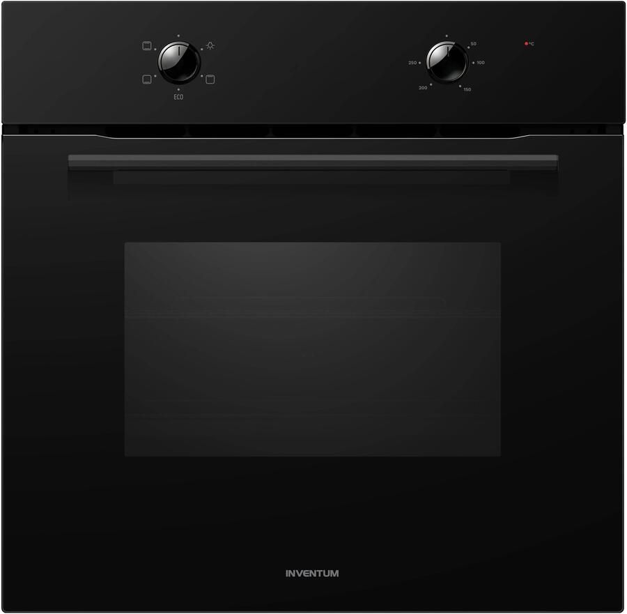 Inventum IOC6070GK Inbouw oven Conventioneel Eco stand 70 liter 60 cm hoog Tot 250 graden Zwart RVS