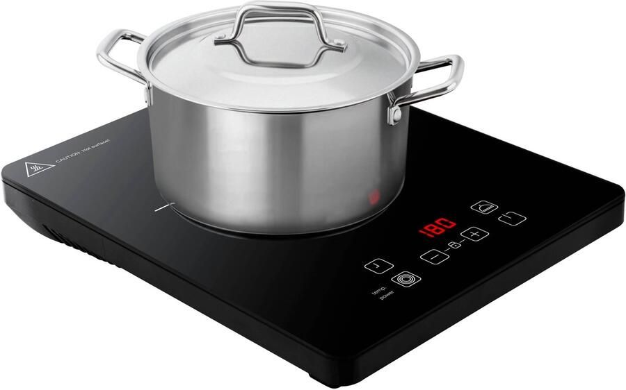 Inventum KI120T inductie kookplaat 1 kookzone 1-fase plug en play Timer Kinderslot 10 standen Pan 15 20 cm Vrijstaand Zwart - Foto 2