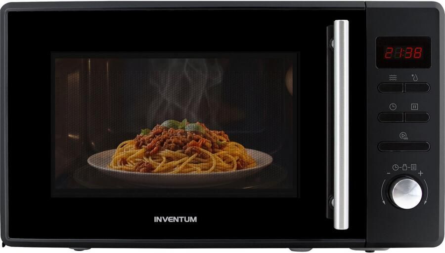 Inventum MN207SB Solo magnetron 20L 800W 8 kookprogramma's Display Ontdooifunctie Zwart