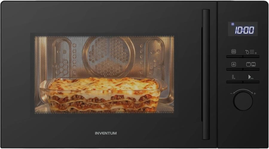 Inventum MN302CB Combimagnetron 30L 900W Hetelucht- en grillfunctie 8 programma's Zwart