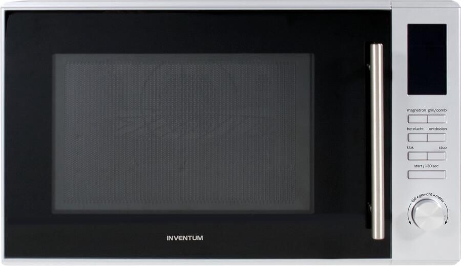Inventum MN305C Combimagnetron 30L 900W Hetelucht- en grillfunctie 10 kookprogramma's 4 combistanden Ontdooifunctie Kinderslot Zilver - Foto 2