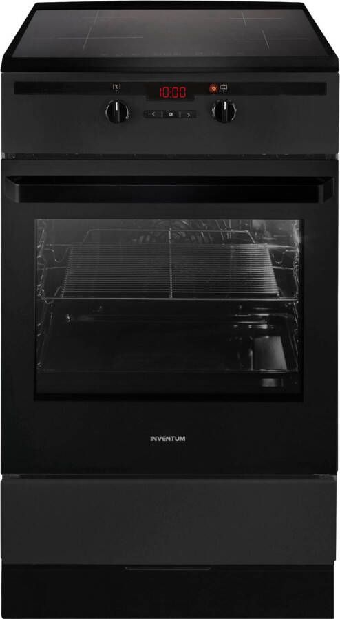 Inventum VFI5042ZWA Vrijstaand inductie fornuis Elektrische oven 4 kookzones 50 cm 65 liter Zwart - Foto 2
