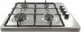 Inventum VKG6008RVS Vrijstaande gaskookplaat 4 kookzones Vlambeveiliging 1 fase RVS - Thumbnail 2