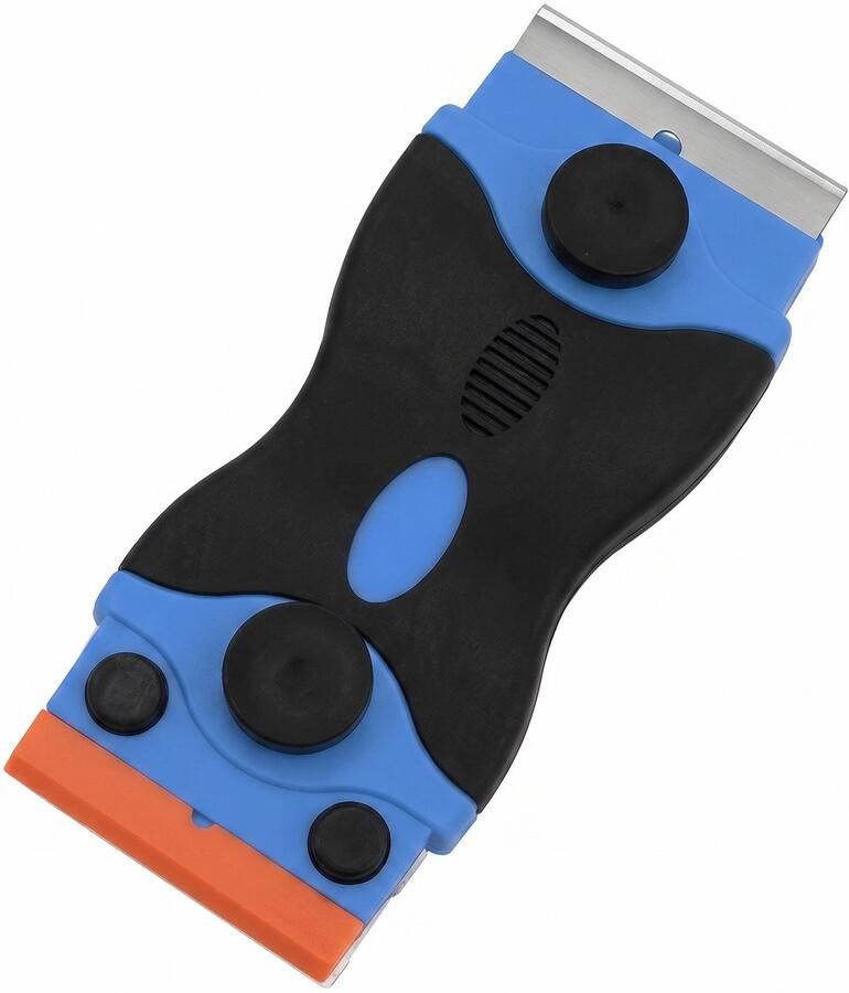 Ixen Multifunctionele Schraper Kookplaat Krabber Schraper Keramische Halogeen Inductie Kookplaten Glasschraper Glas Mes Schraper Roestvrij Staal Kunststof Zwart Blauw