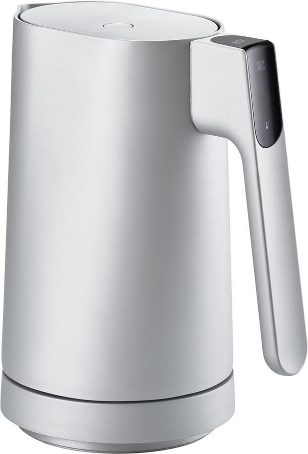 Jacob Jensen Waterkoker met temperatuurregeling LED Touch Display Warmhoudfunctie BPA vrij 1 2 liter Zilver