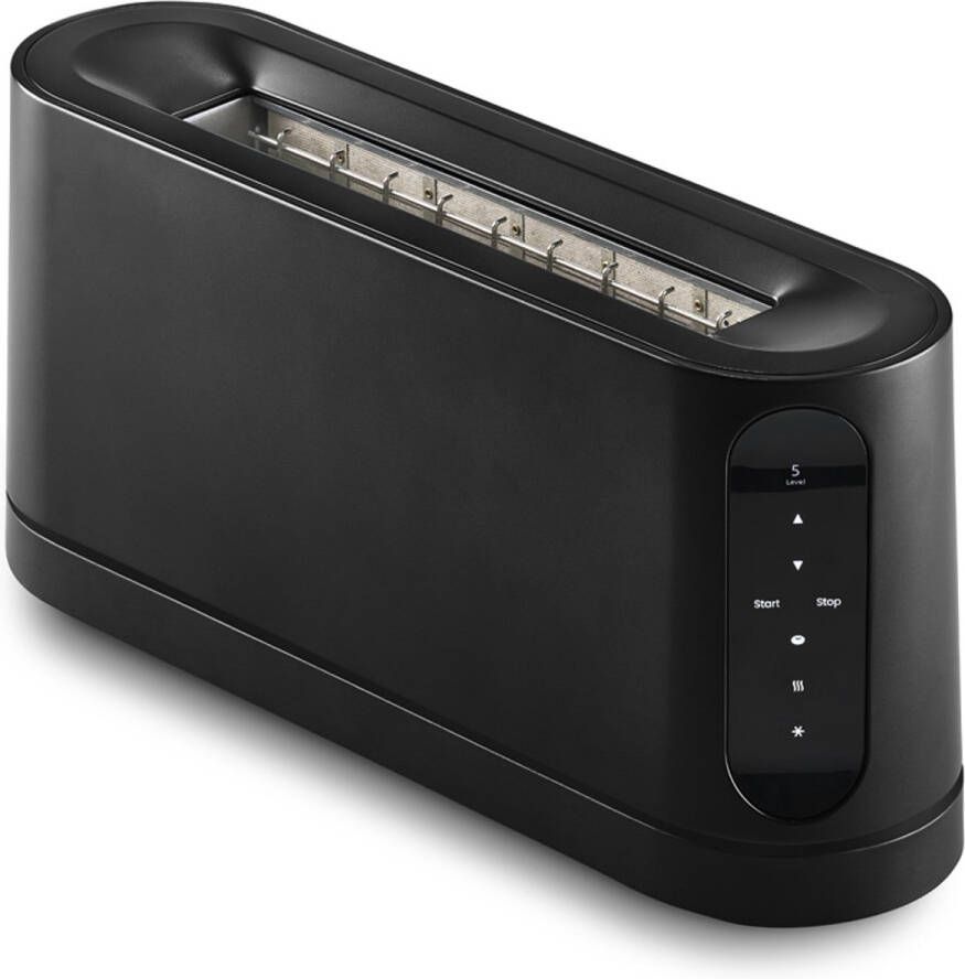 Jacob Jensen Digitaal Broodrooster The Long Slot Elektrisch broodrooster Keukenapparatuur Ontbijtapparaat Zwart - Foto 2