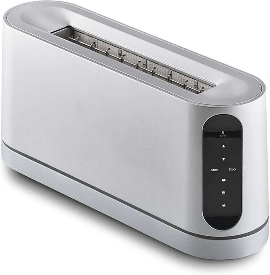 Jacob Jensen Digitaal Broodrooster The Long Slot Elektrisch broodrooster Keukenapparatuur Ontbijtapparaat Zilver - Foto 2