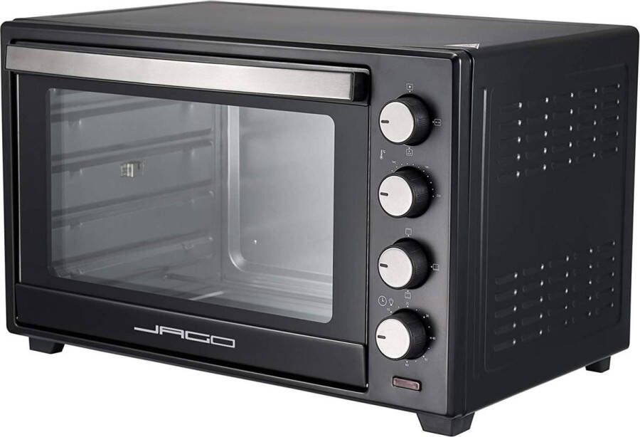 Jago Trend24 Oven vrijsstaand Mini oven Mini oven vrijstaand Pizza oven 2000W 48L Zwart - Foto 1