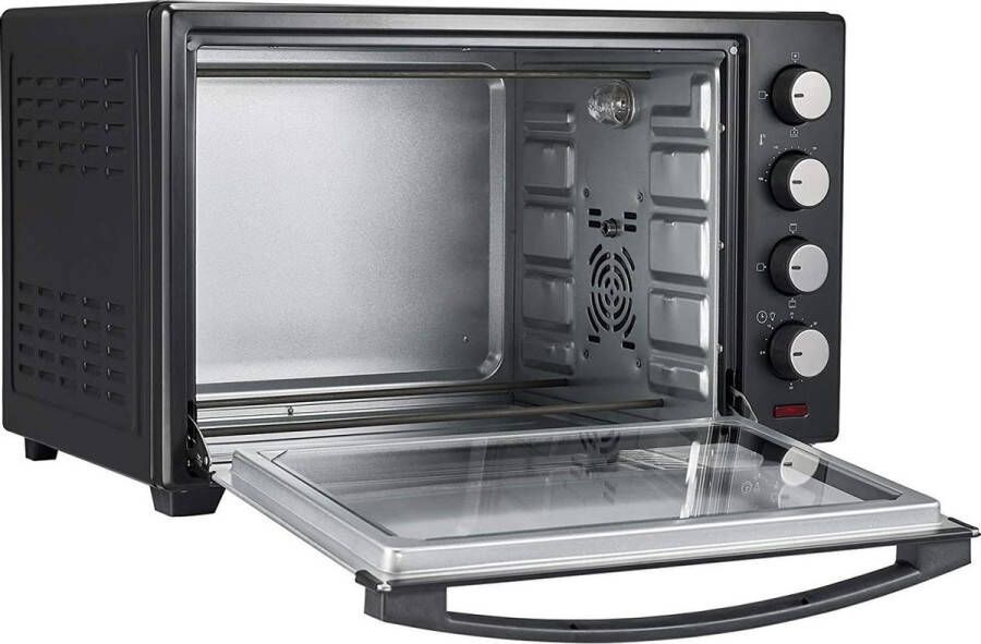 Jago Trend24 Oven vrijsstaand Mini oven Mini oven vrijstaand Pizza oven 2000W 60L zwart - Foto 1