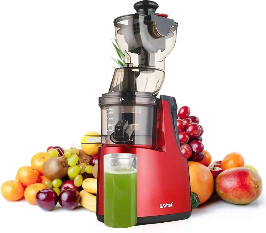 Jake Boss Life Tools Sapcentrifuge Slow Juicer Sapcentrifuge Groente en Fruit Grote Vulopening 8 CM 500 Watt Anti-druppel - Foto 2