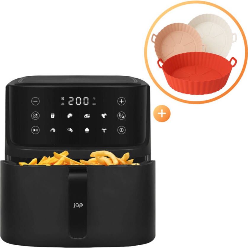 Petra electric Petra PT5175VDEEU10 XXL Airfryer (5.2 liter) Met pizza en cake XL bakvorm 30 minuten timer 2 tot 4 personen Zwart - Foto 2