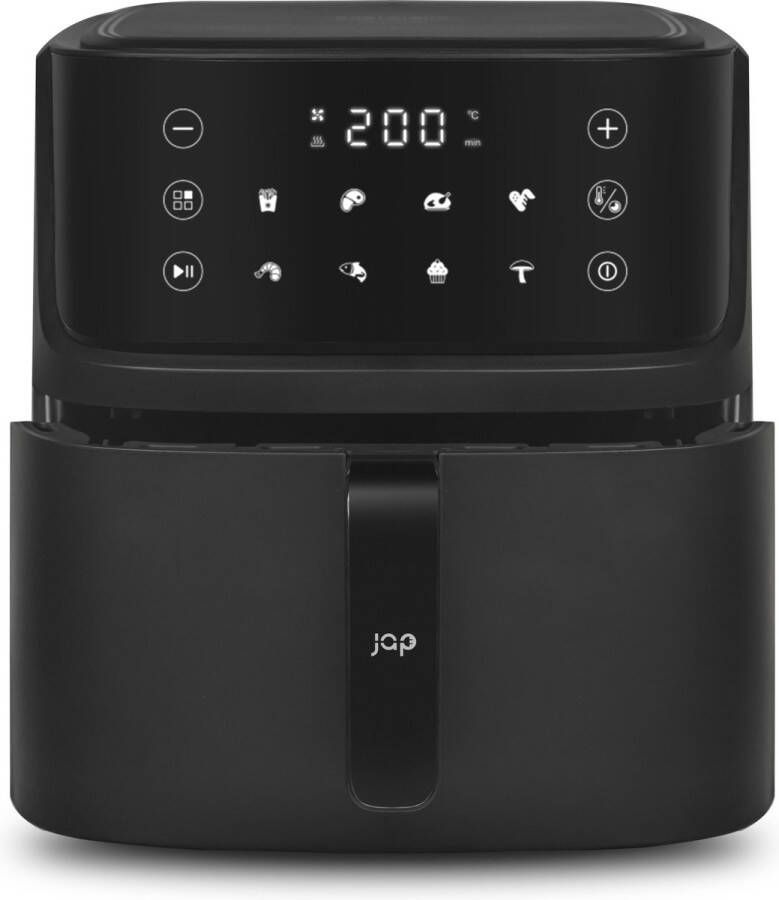 JAP Appliances Ascension XL Airfryer 8 automatische programma's 1 2 tot 4 personen Heteluchtfriteuse groot (3.5 liter) Digitaal touchscreen PFAS-vrij 1400W