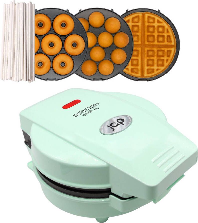 Petra electric PT4943BLNVDEEU7 3 in 1 Wafelijzer (2 wafels) Donut maker (4 donuts) en Cake pop maker (16 cakepops) Uitneembare en verwisselbare platen Blauw - Foto 2