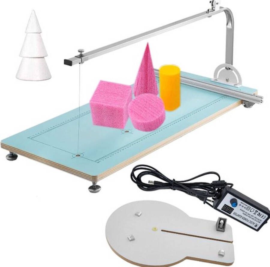 Jaseron Styroporsnijder Rond 78x33x5.5cm -Foamsnijder Schuimsnijder Hot Wire Foam Cutter Foam Cutter Piepschuimsnijder met Gloeidraad Styropor Vormen