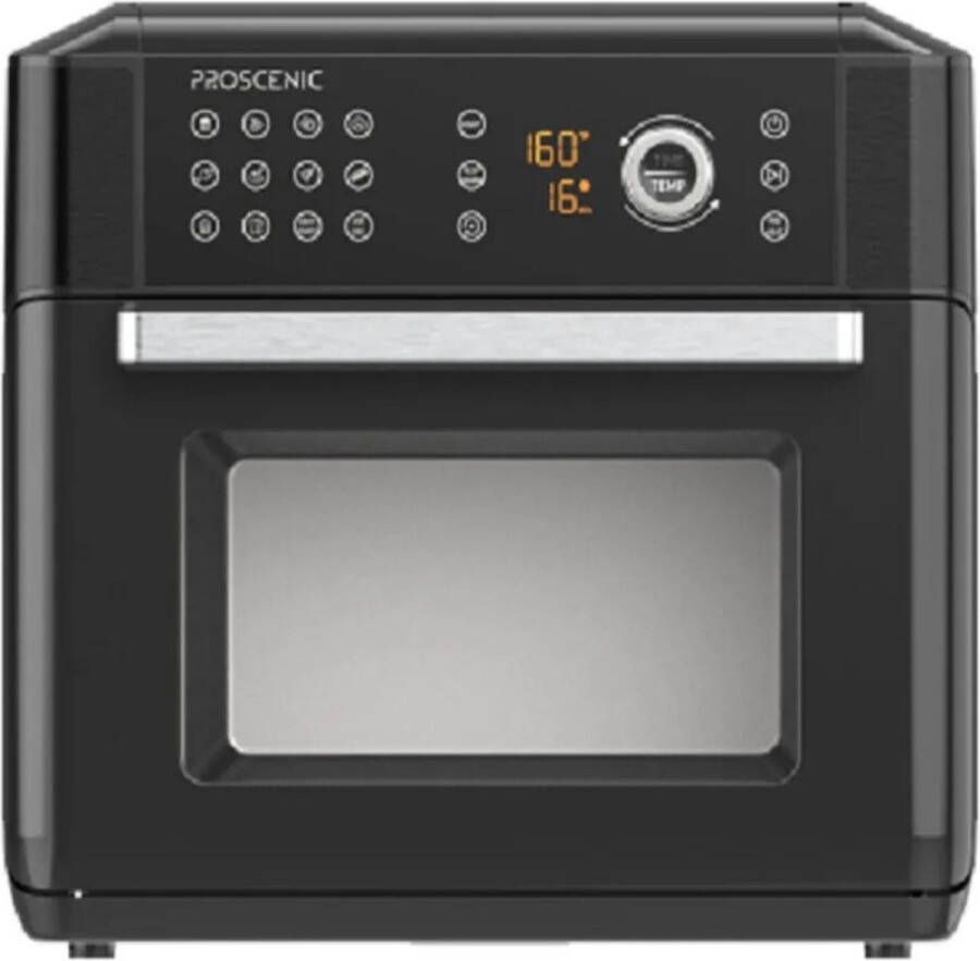 Jemaison Mini oven vrijstaand Oven Heteluchtfriteuse App bestuurbaar Zwart 35-205°C 15L 1700W