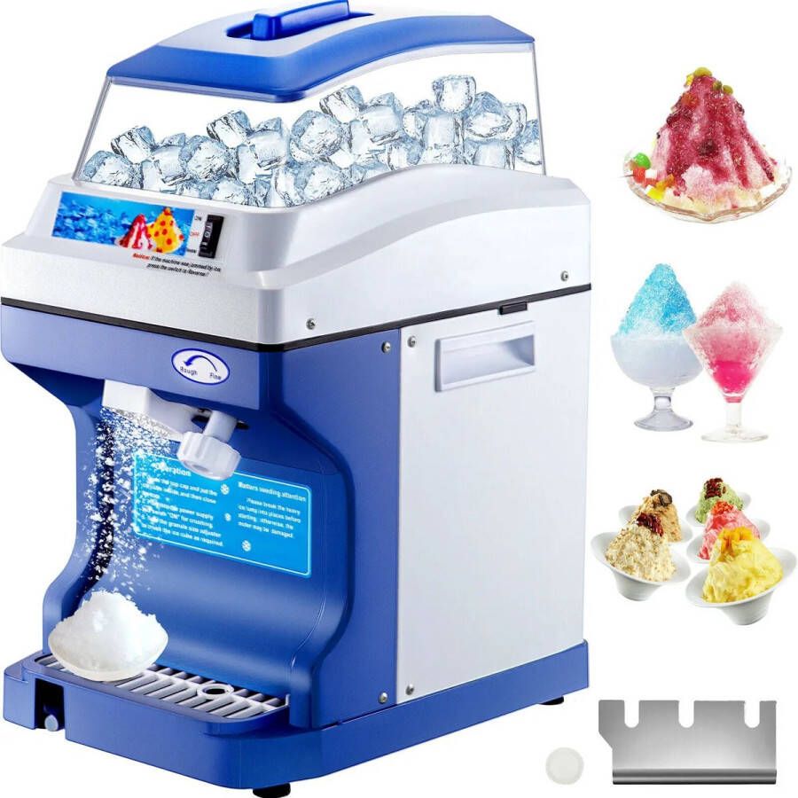 JKN Shop IJscrusher Elektrisch- 120 KG Per Uur Ice Crusher Blender Slushy Machine Slush Puppy maker 1.5 kg Capaciteit