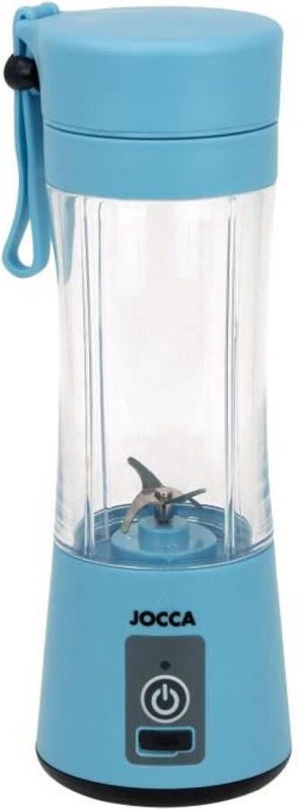 Jocca Draagbare blender SWEET 380 ml 2000 mAh Met USB-kabel Blauw