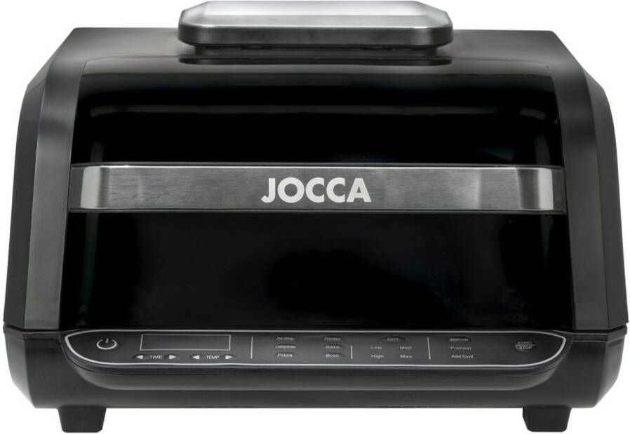 Jocca Grill Airfryer Heteluchtfriteuse XXL Grill Airfryer 2 in 1 Airfryer & Heteluchtfriteuse Roestvrij Staal 7L 2223
