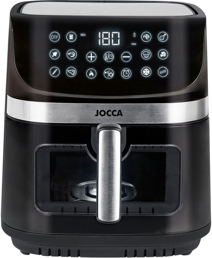 Jocca 2352 friteuse Dubbel 9 l Vrijstaand 2200 W Heteluchtfriteuse Zwart
