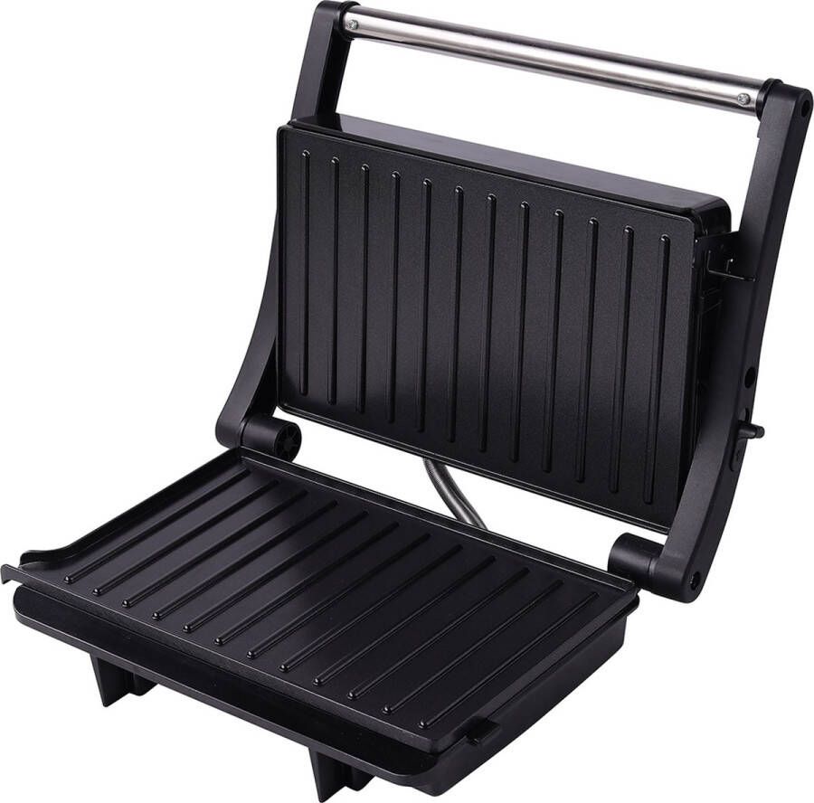 Jocca MDM Multifunctionele panini grill Tosti ijzer Tosti apparaat Contactgrill 180 Graden diafragma Antiaanbaklaag 1000W