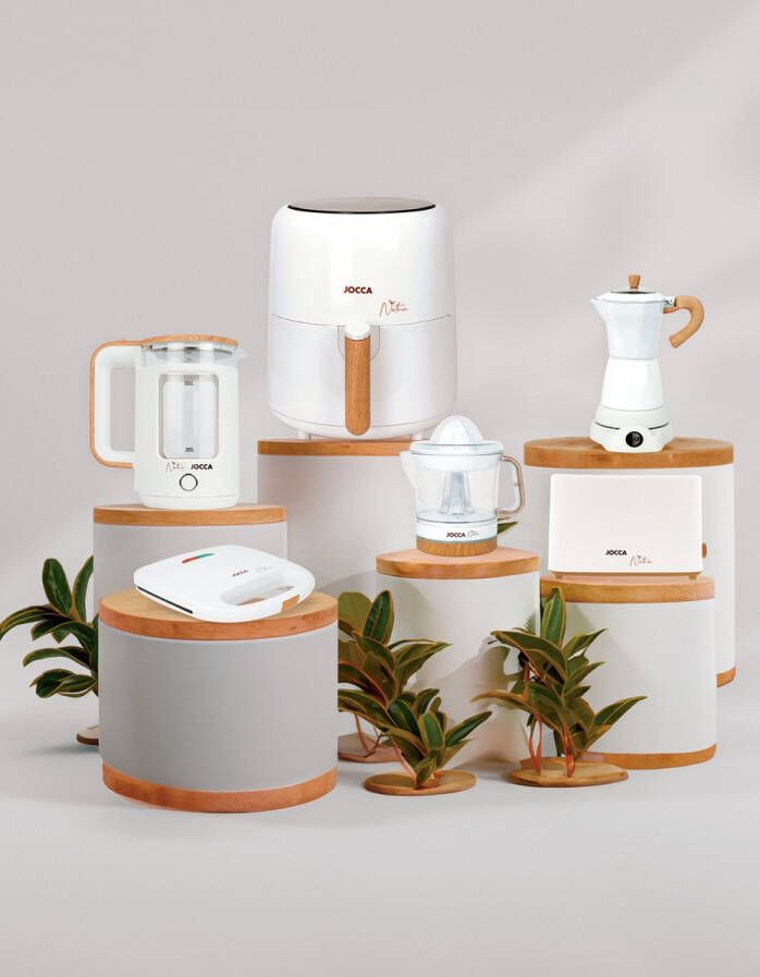 Jocca Nature Tosti-apparaat Tosti Apparaat Wit Tostiapparaat Wit Bamboe 2183