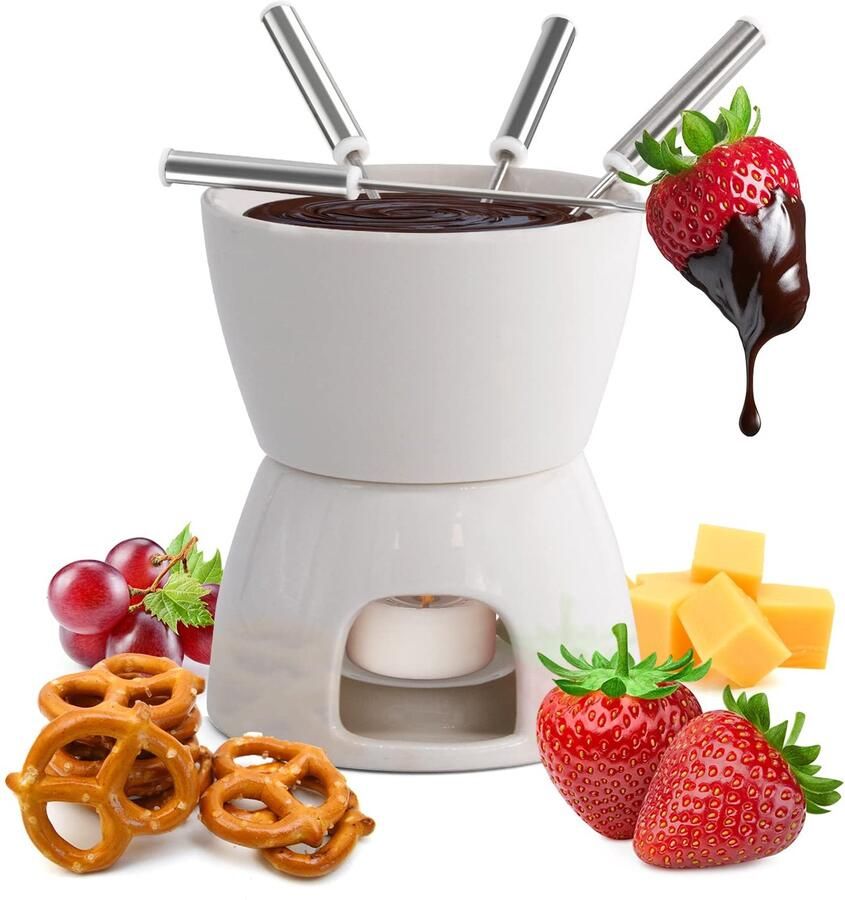 Joeji's Keuken Compleet Fondue Set voor Chocolade en Kaas