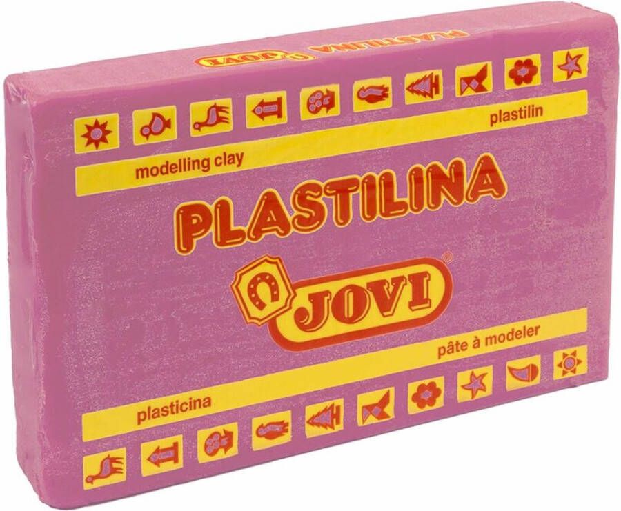 Jovi Boetseerpasta Plastilina roze 15 stuks
