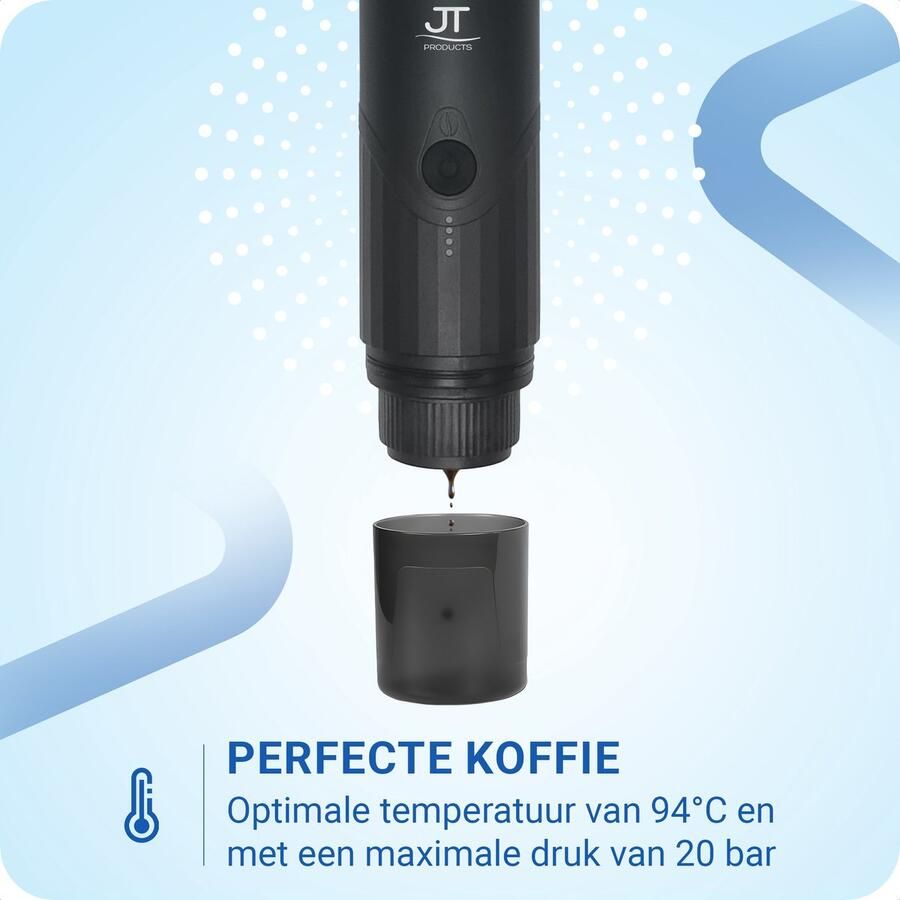 JT Products JT s Draagbare Elektrische 2-In-1 Espressomachine Oplaadbaar Capsules En Gemalen Koffie Warmt Op Koffiemaker Nespresso Draagbare Koffiemachine Reis En Camping Koffiezetapparaat Koffiemaatje - Foto 2