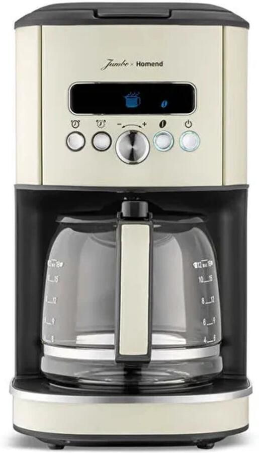 Jumbo Homend x Vintage Coffeebreak 5026H Filterkoffiemachine – Programmeerbaar – 12 Kopjes – 1035W