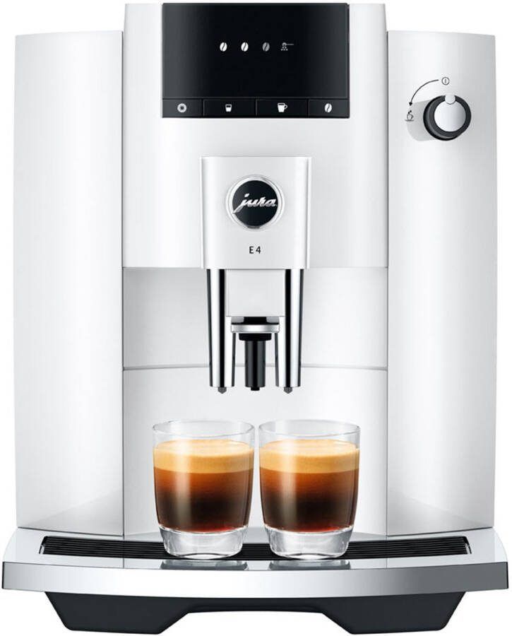 Jura Espresso E4 Piano White | Espressomachines | Keuken&Koken Koffie&Ontbijt | 7610917154333