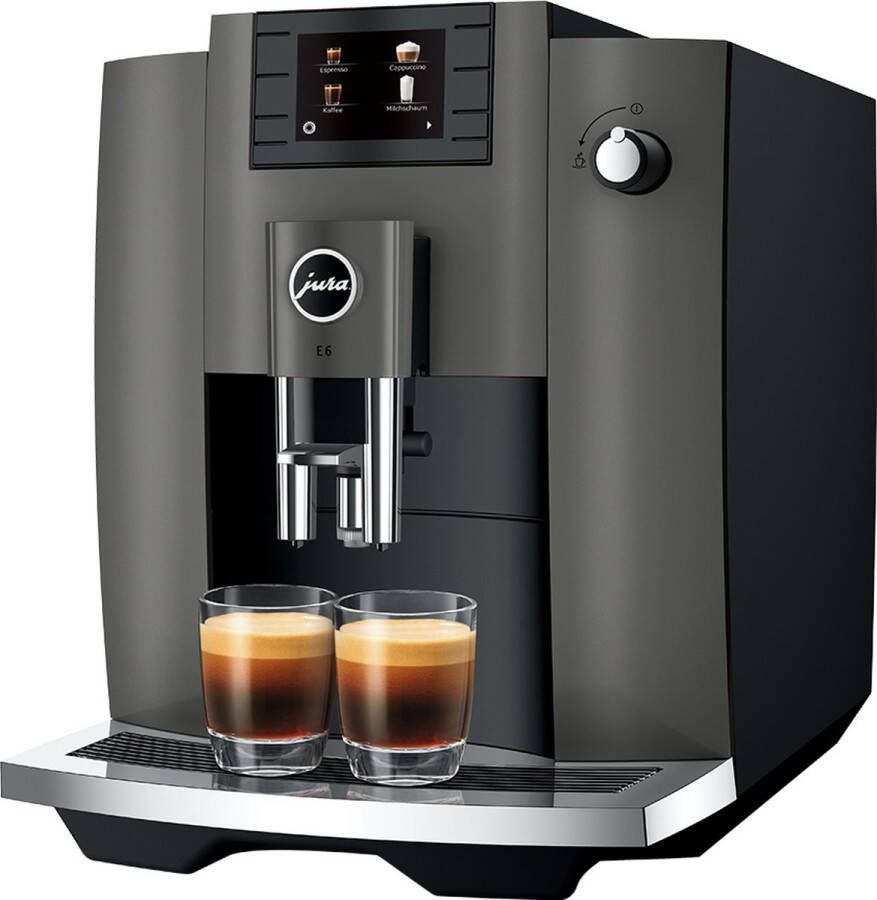 JURA E6 Dark Inox (EC) Model 2022 volautomatische espressomachine