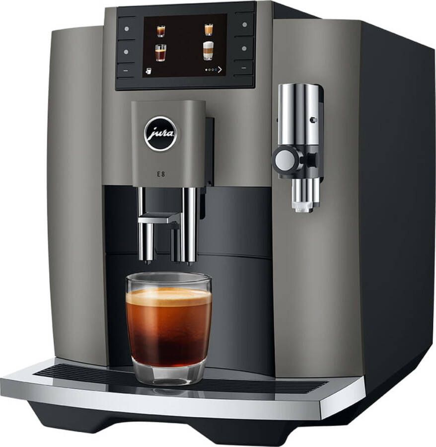 JURA E8 Dark Inox (EC) Volautomatische espressomachine