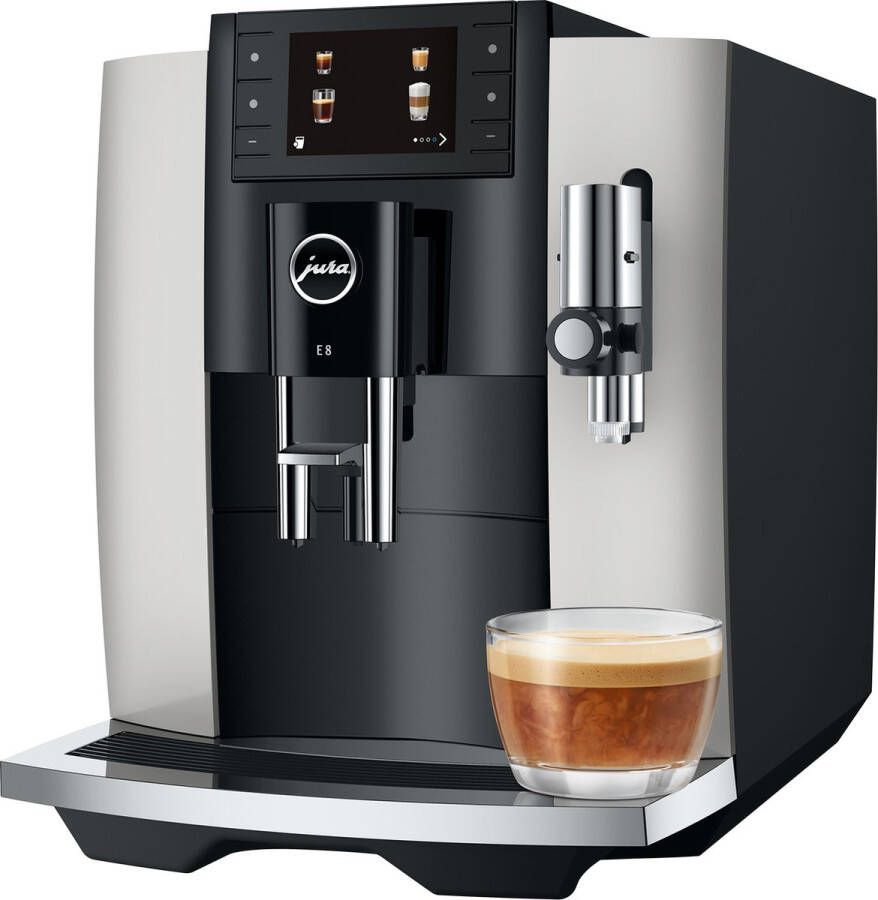 JURA E8 Volautomatische espressomachine PLATINA EC GRATIS LUDIQX KOFFIEBONEN