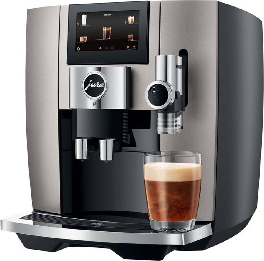 Jura Espresso J8 Midnight Zilver | Espressomachines | Keuken&Koken Koffie&Ontbijt | 7610917154715