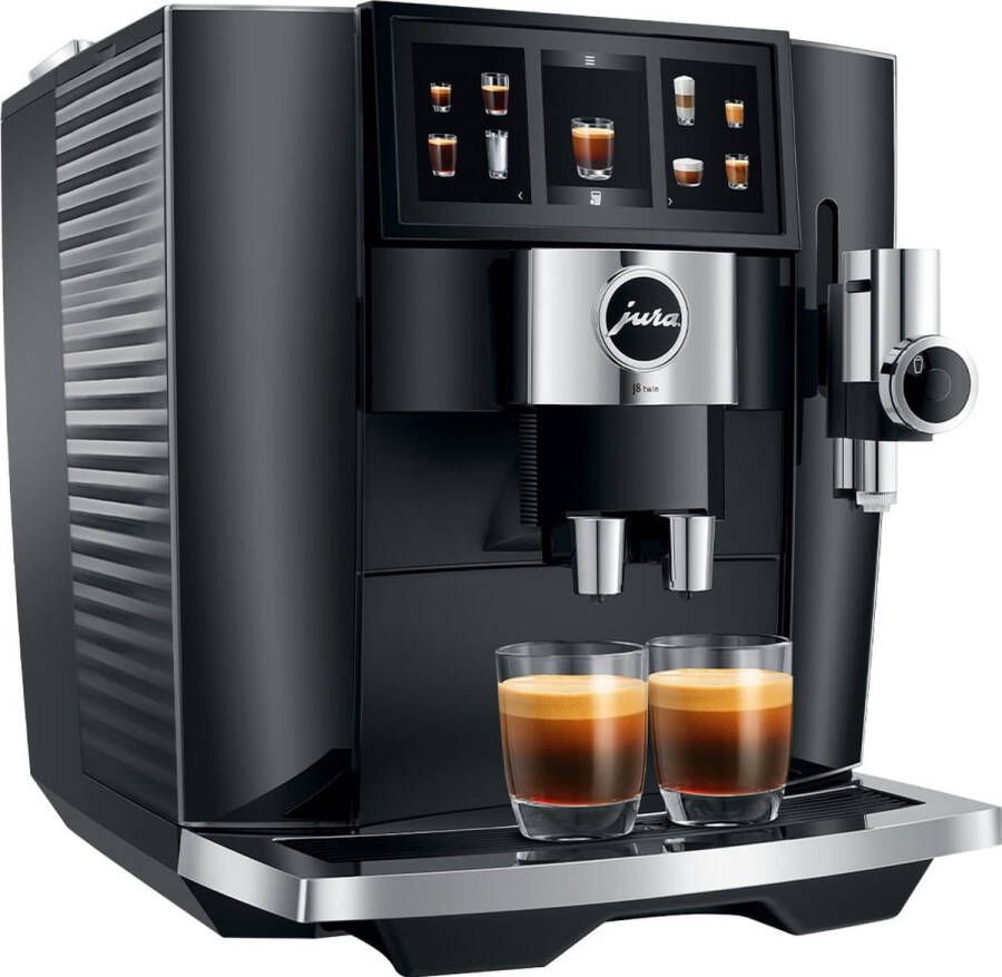 JURA J8 Twin- Volautomatische espressomachine Diamond Black AE