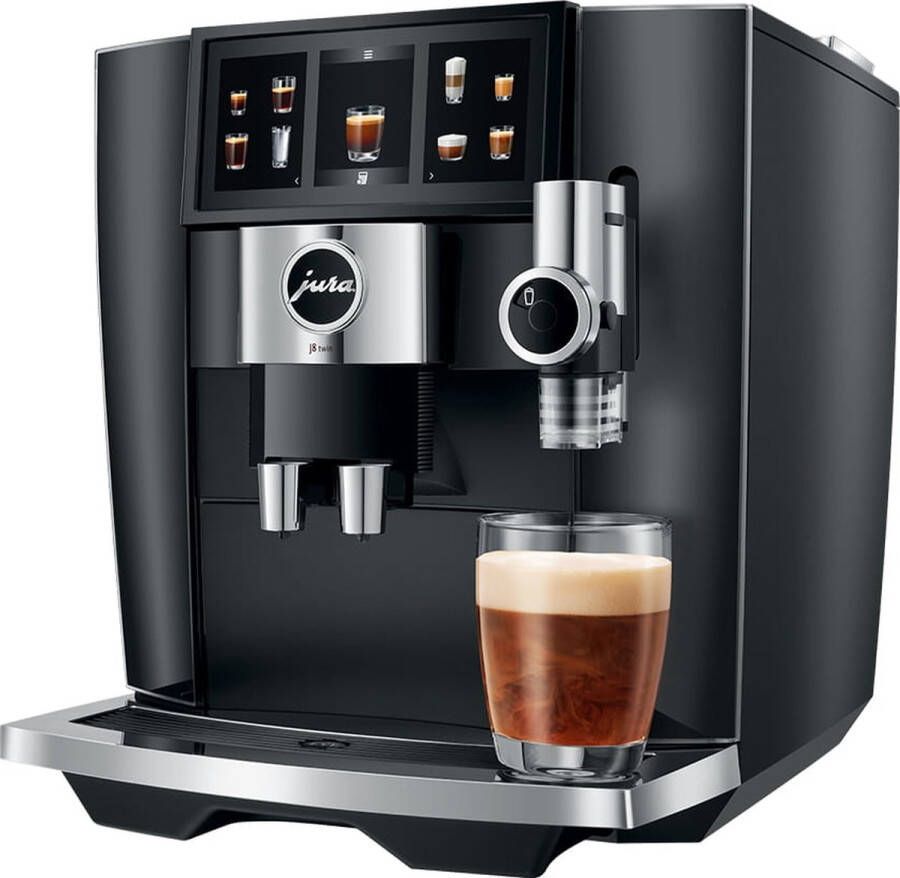 JURA J8 twin Diamond Black (EA) Volautomatische espressomachine