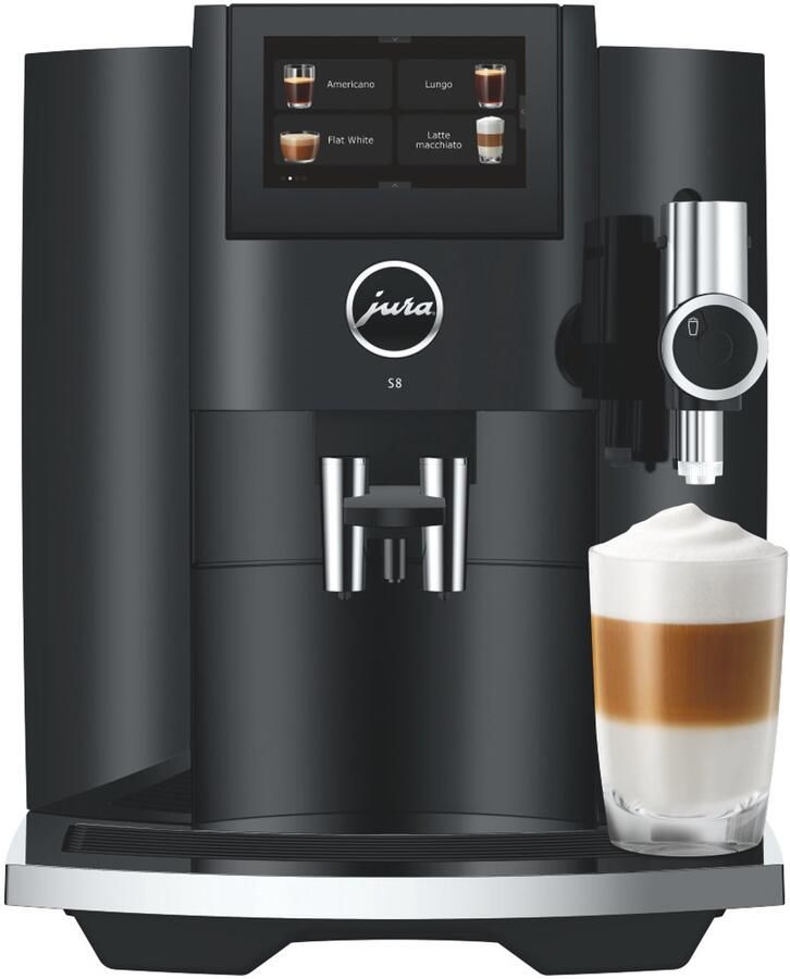 JURA S8 Volautomatische espressomachine Piano Black EB Model 2024