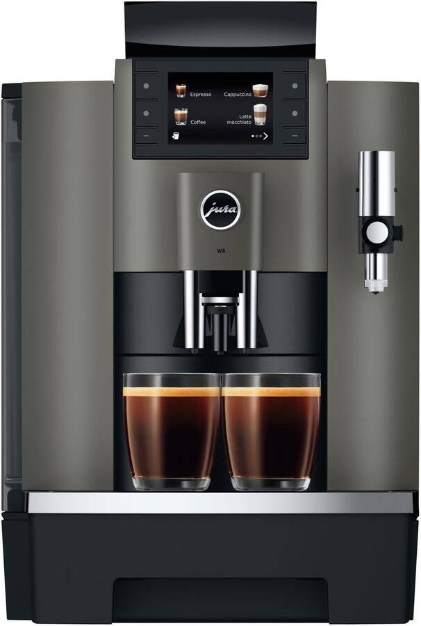 JURA W8 Dark Inox (EB) Volautomatische espressomachine Zakelijk